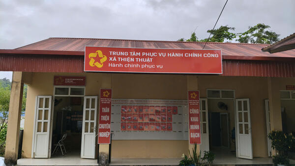 Hoạt động hành chính công xã thiện Thuật tháng 7/2025
