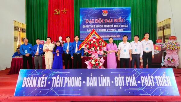 ĐẠI HỘI ĐOÀN TNCS HỒ CHÍ MINH XÃ THIỆN THUẬT LẦN THỨ I, NHIỆM KỲ 2025 – 2030💐